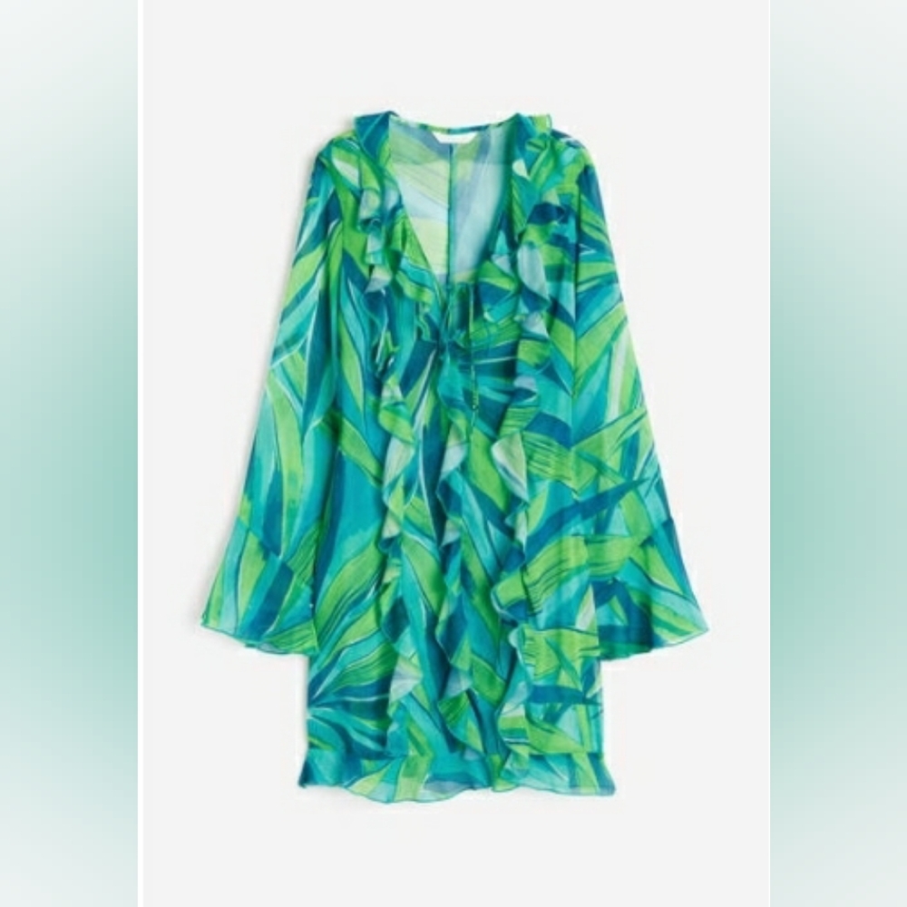BNWT Flounced Chiffon Dress XL